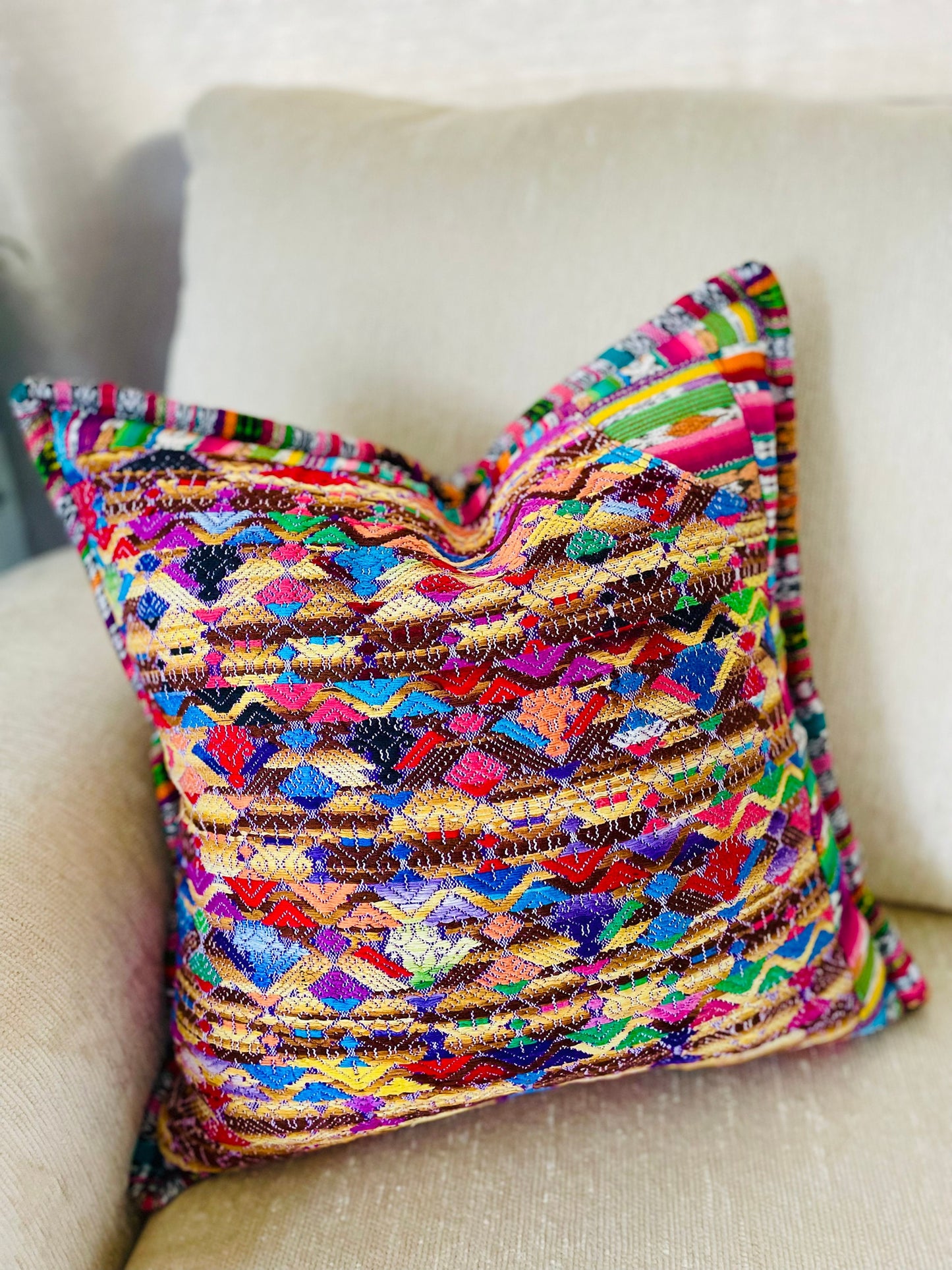 Guatemalan Artisan Huipil Pillow Covers from Xela Quetzaltenango