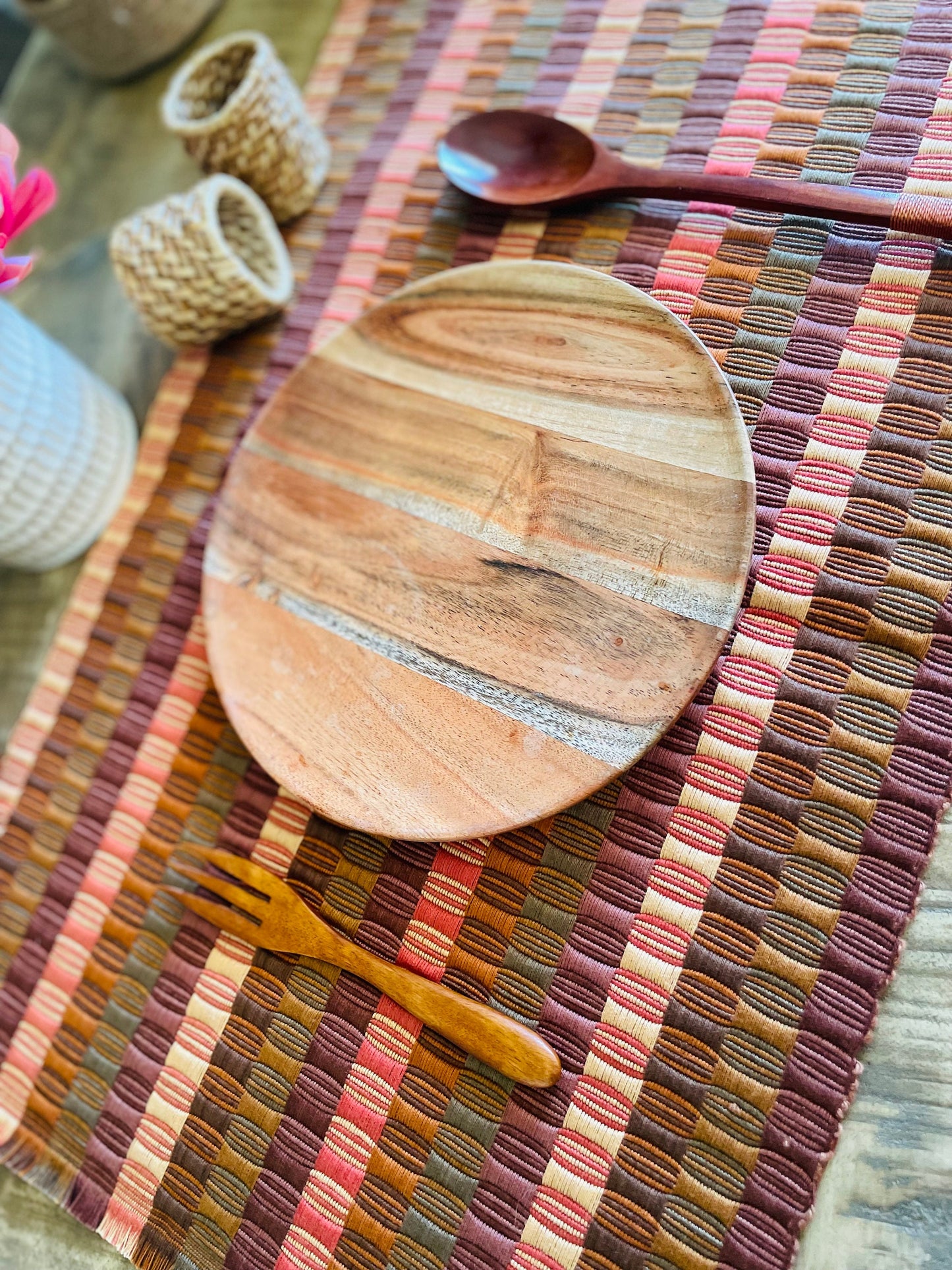 Guatemalan placemats in Toffee
