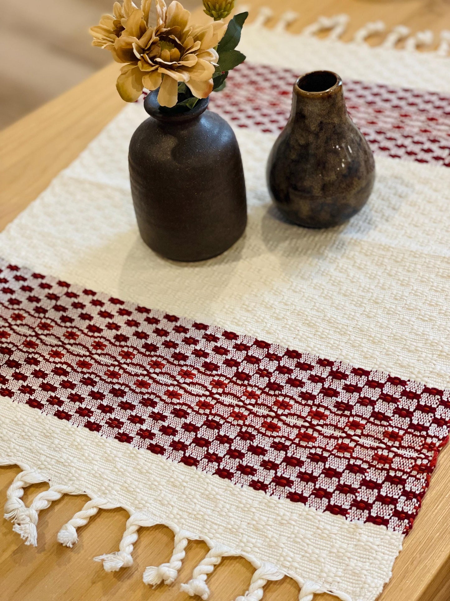 Placemat - White Red