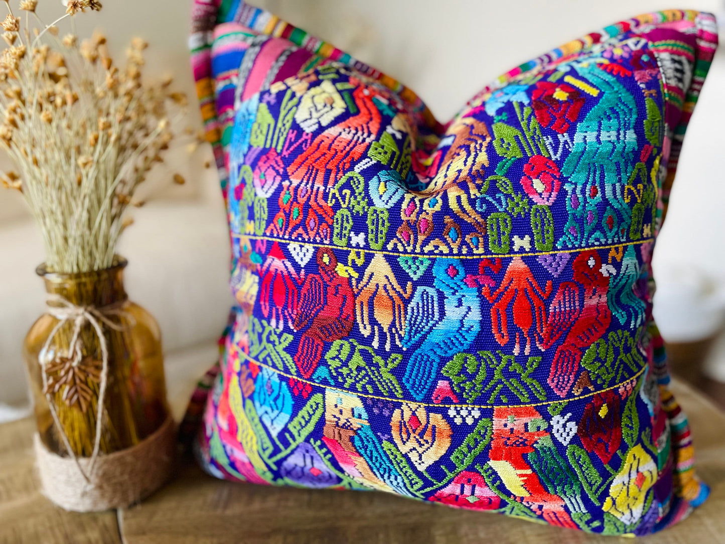 Guatemalan Artisan Huipil Pillow Covers from Huehuetenango