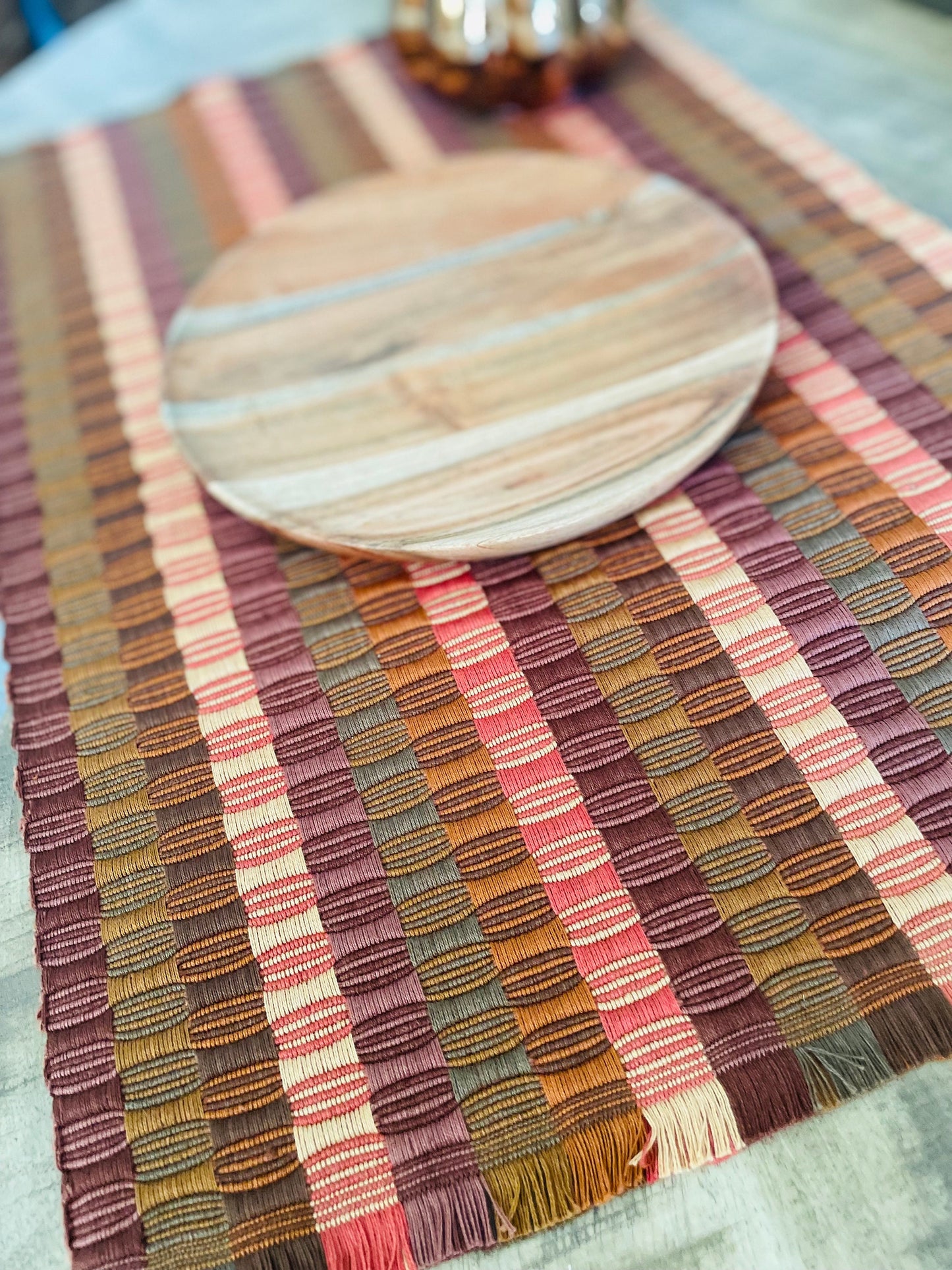 Guatemalan placemats in Toffee