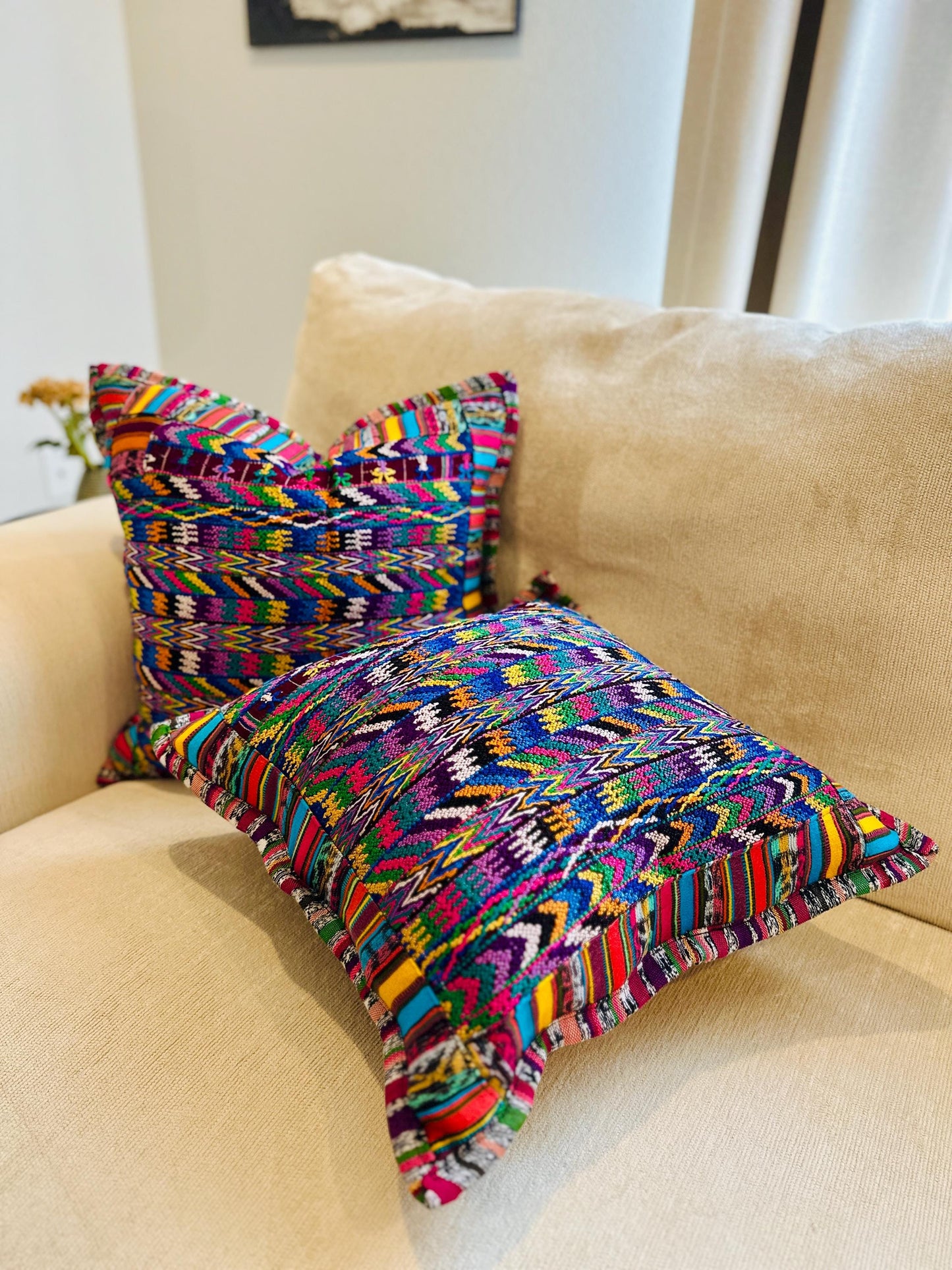 Pillow Cover from San Martin Jilotepeque - Purplemulti