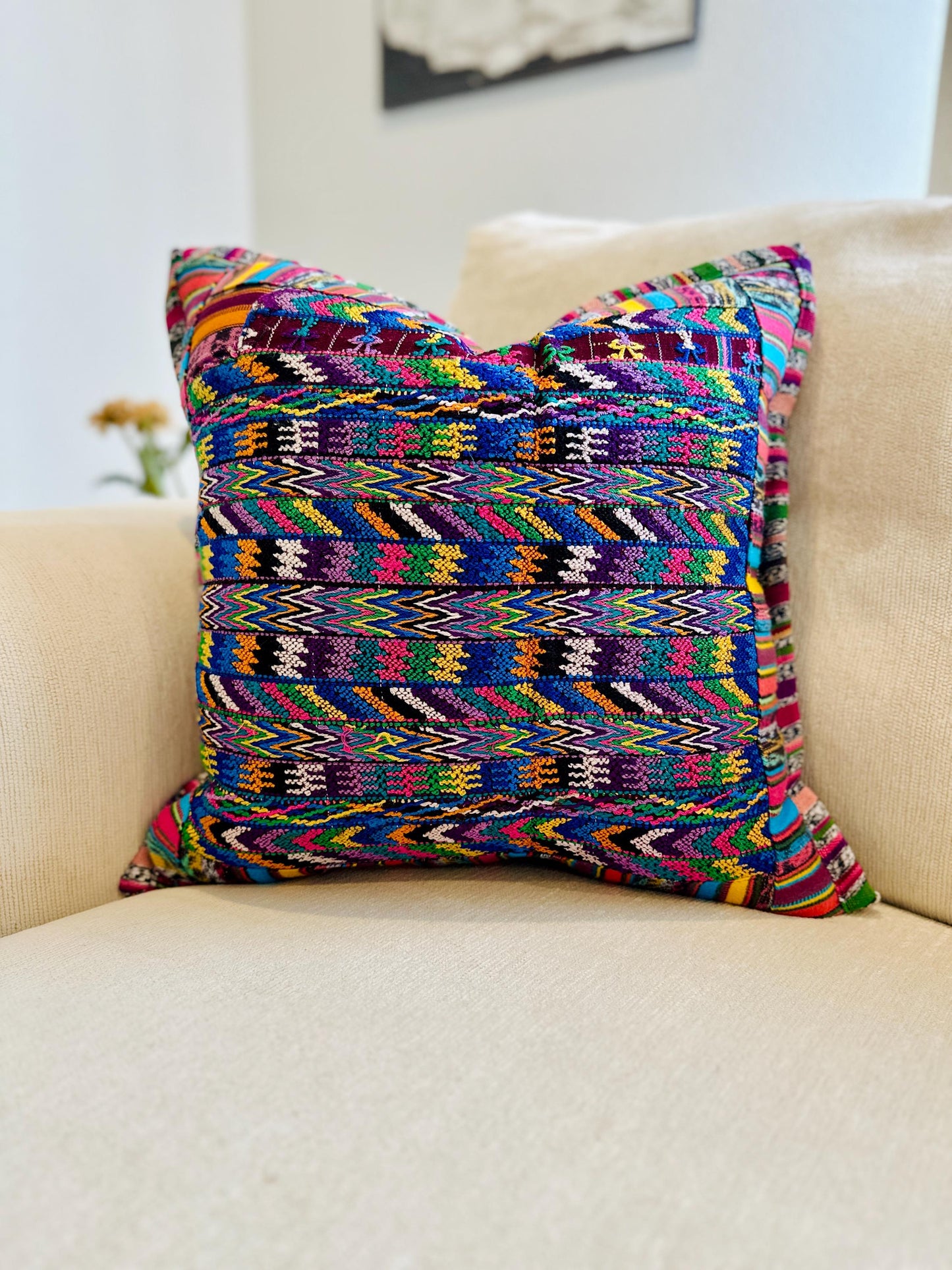 Pillow Cover from San Martin Jilotepeque - Purplemulti