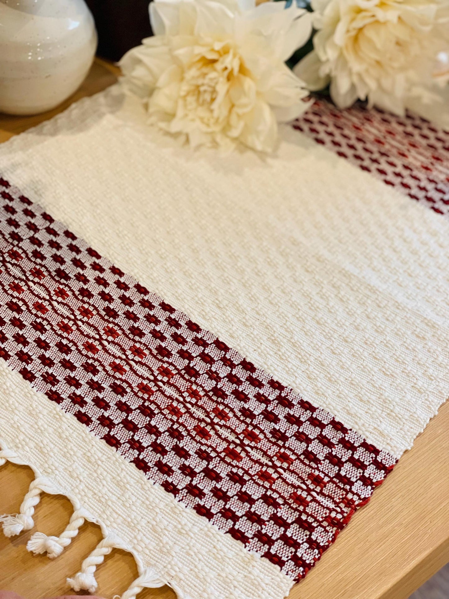 Placemat - White Red
