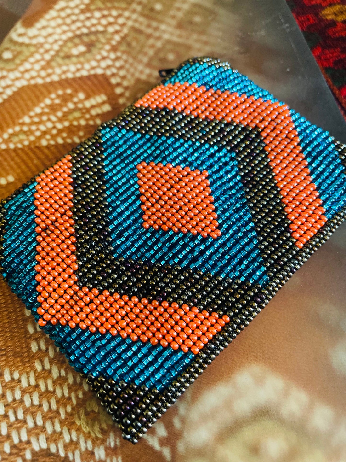 Guatemalan Colorful Beads Coin Purse