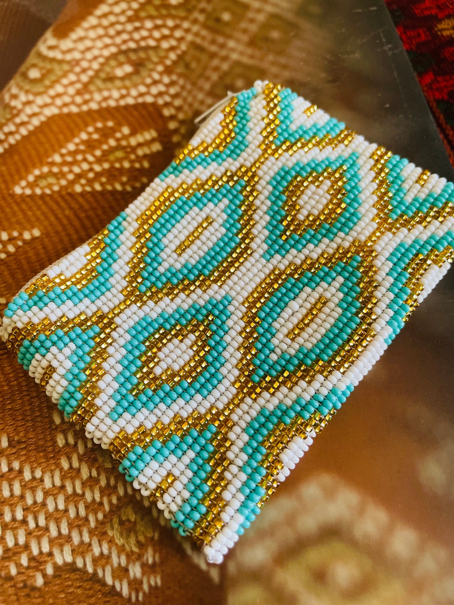 Guatemalan Colorful Beads Coin Purse