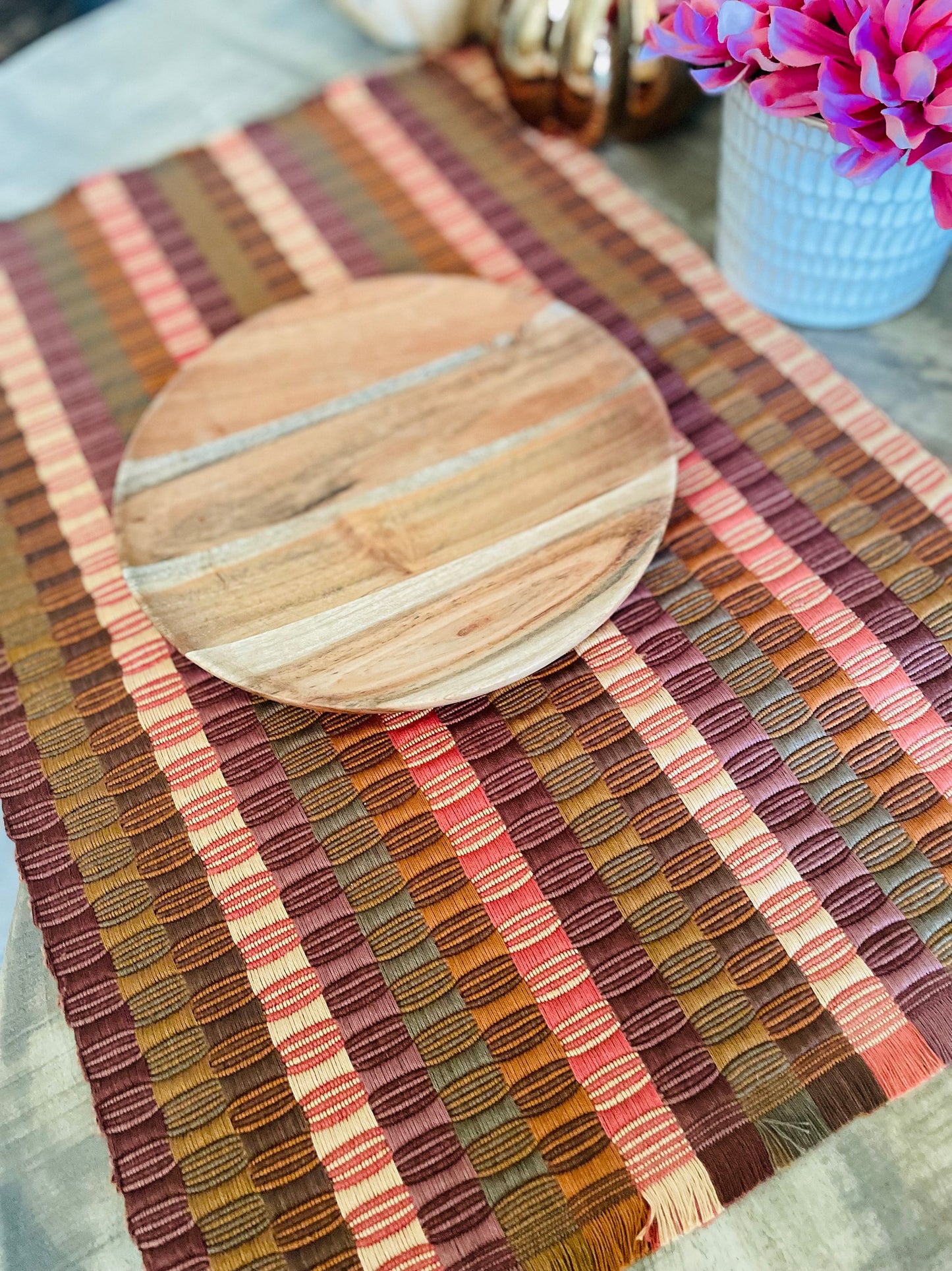 Guatemalan placemats in Toffee