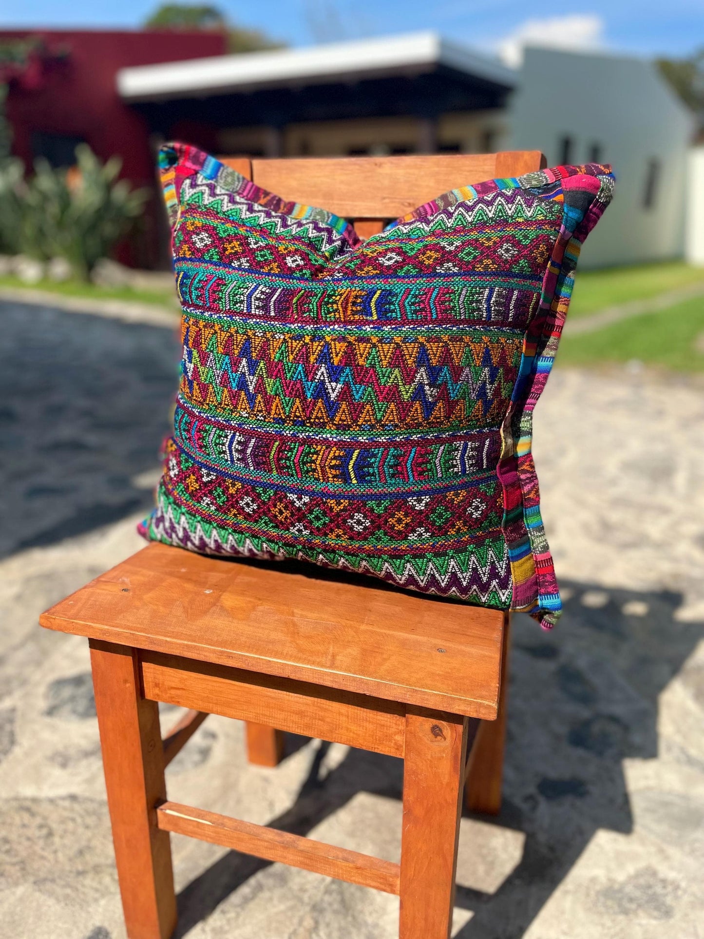 Huipil Pillow Cover from San Martin Jilotepeque