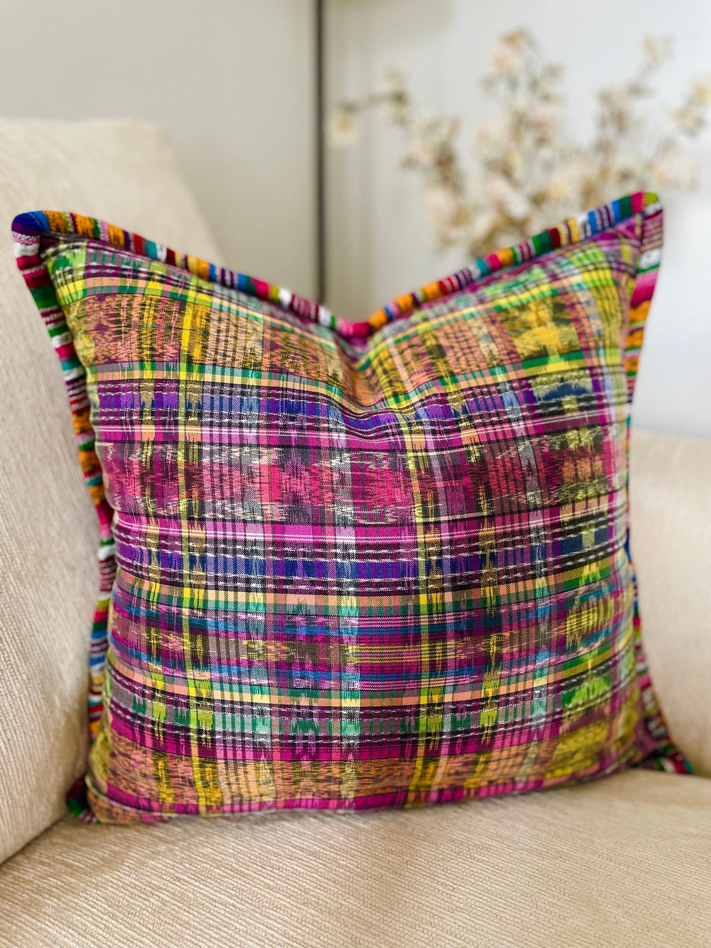 Guatemalan Artisan Huipil Pillow Covers from Huehuetenango