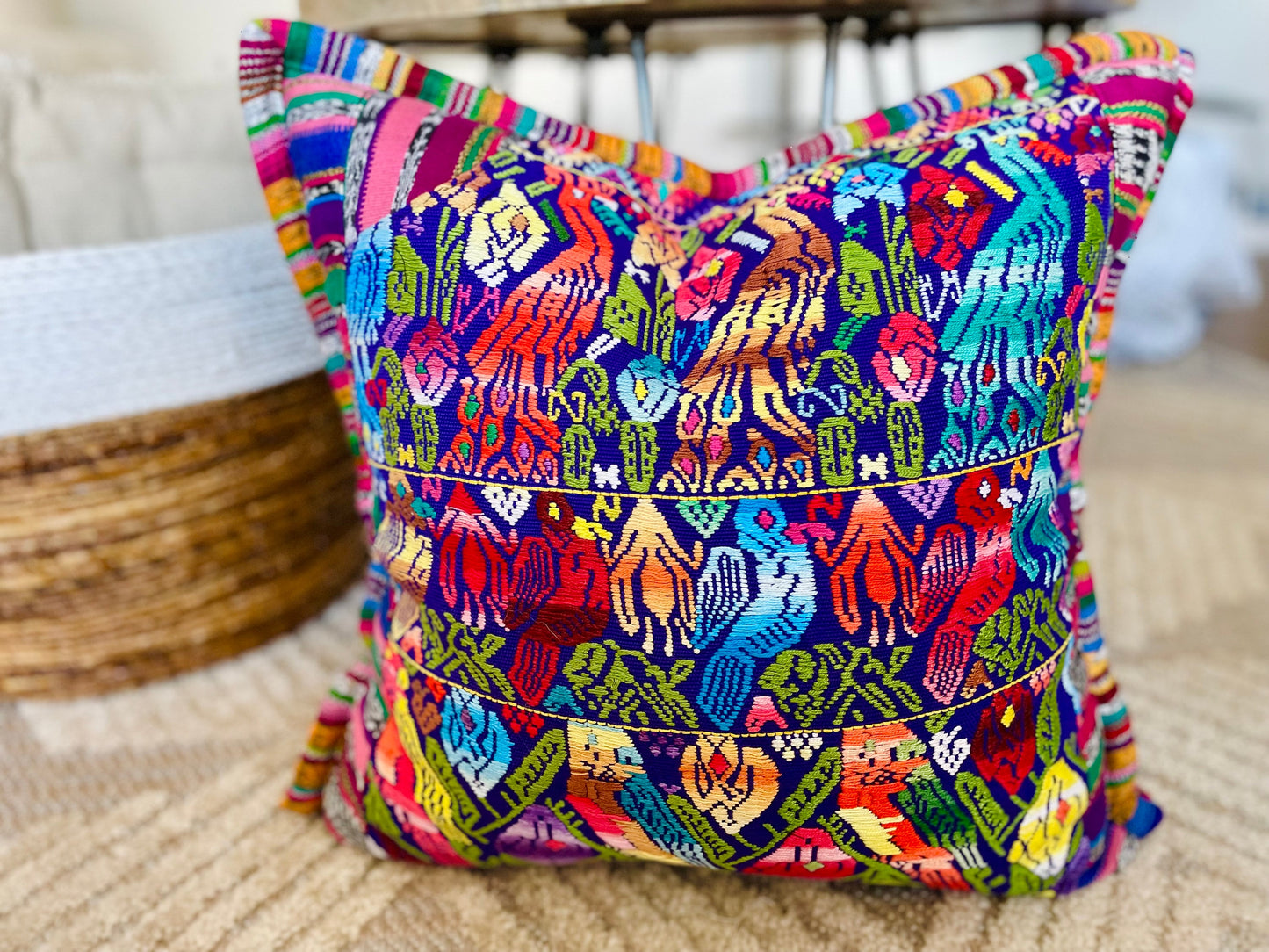 Guatemalan Artisan Huipil Pillow Covers from Huehuetenango