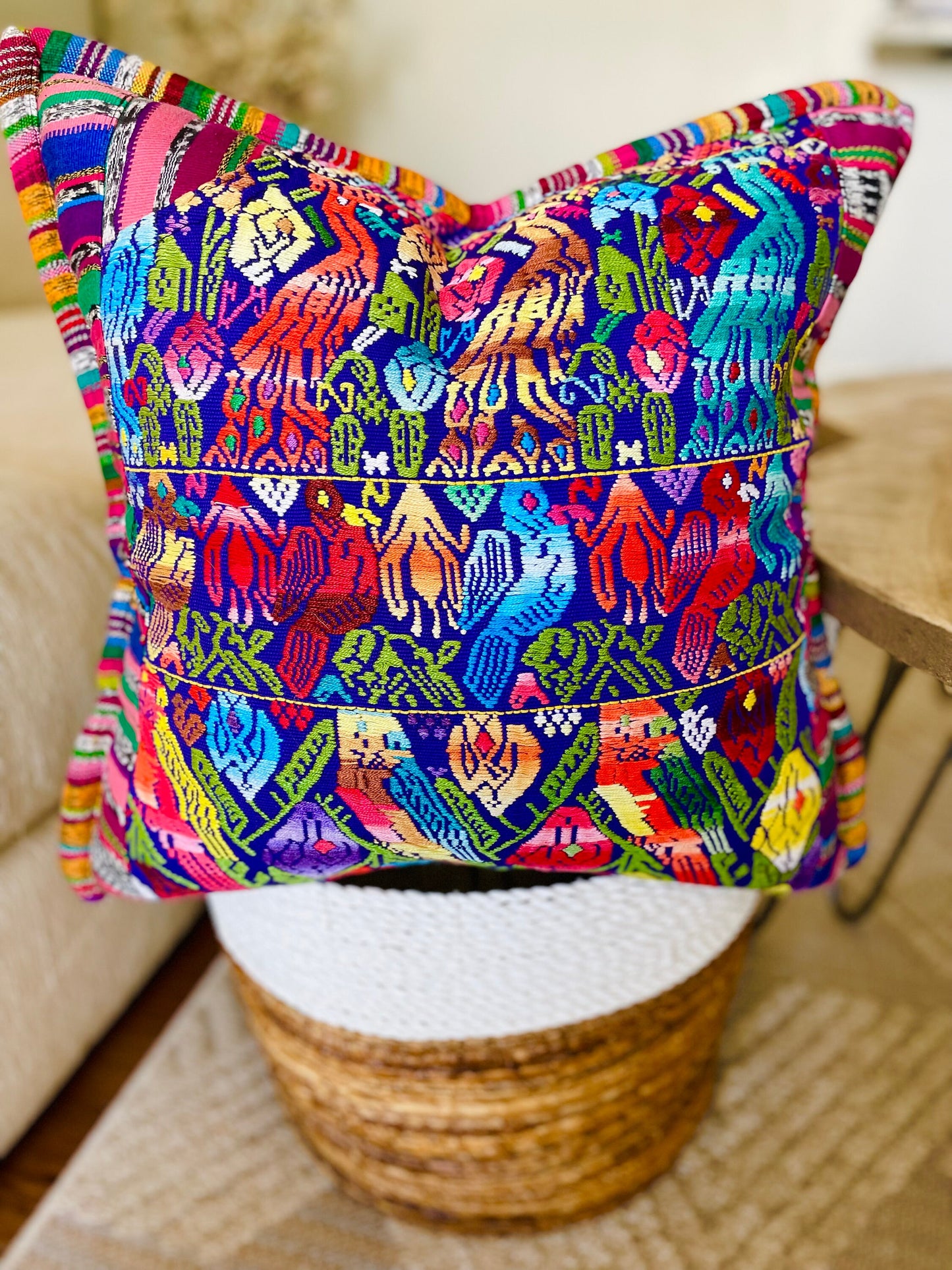 Guatemalan Artisan Huipil Pillow Covers from Huehuetenango