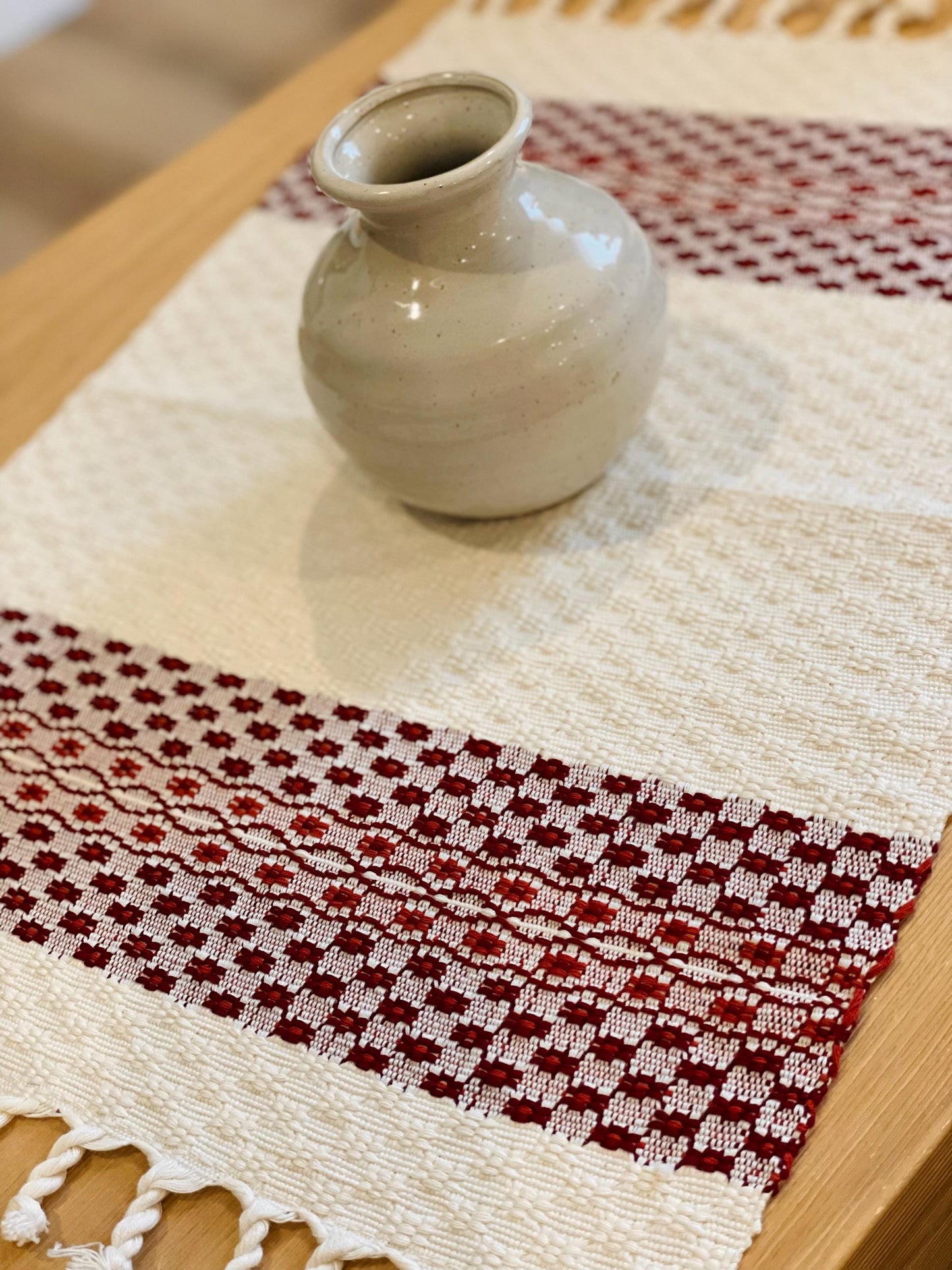Placemat - White Red