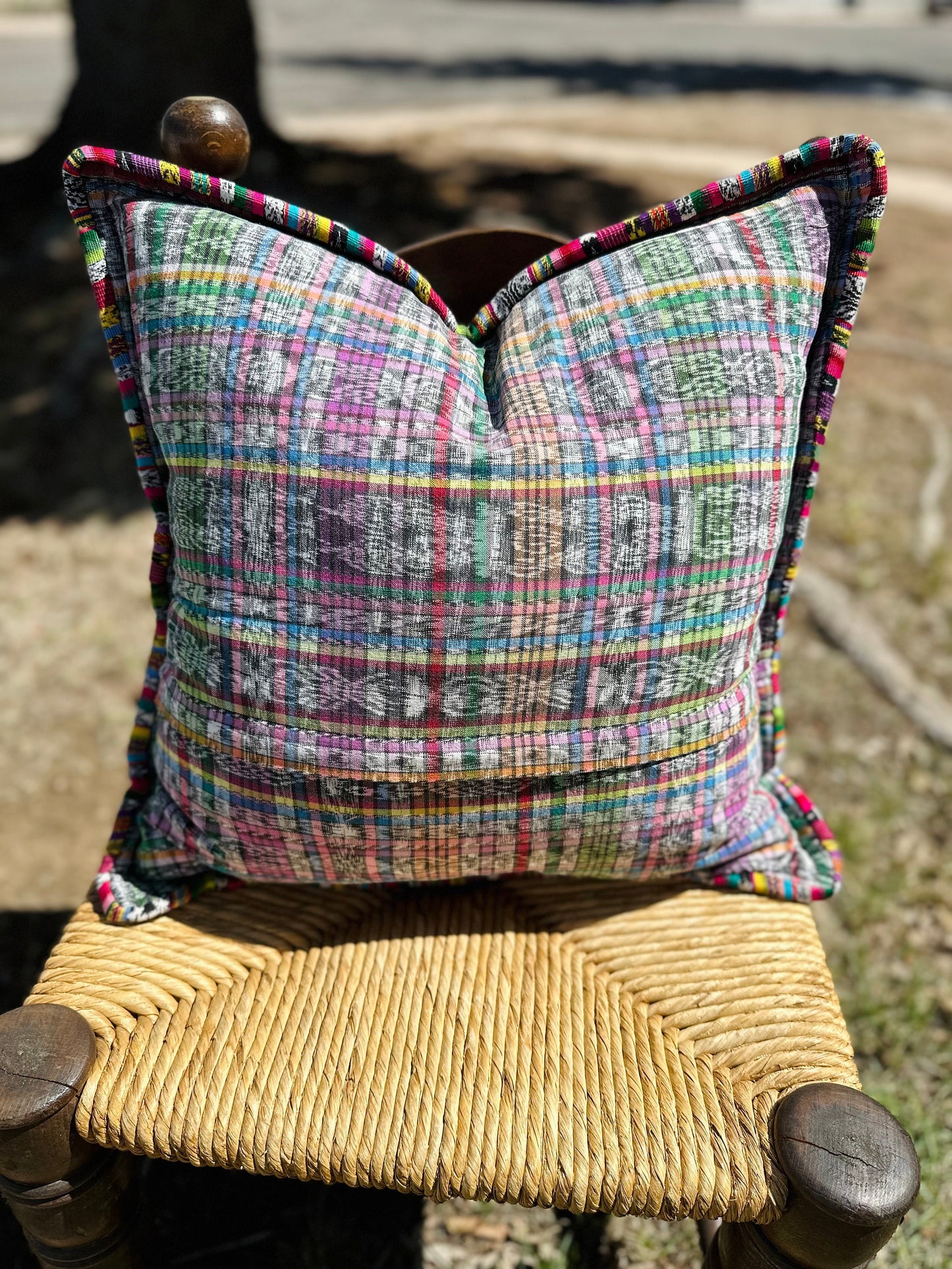 Guatemalan Huipil pillow covers from Coban