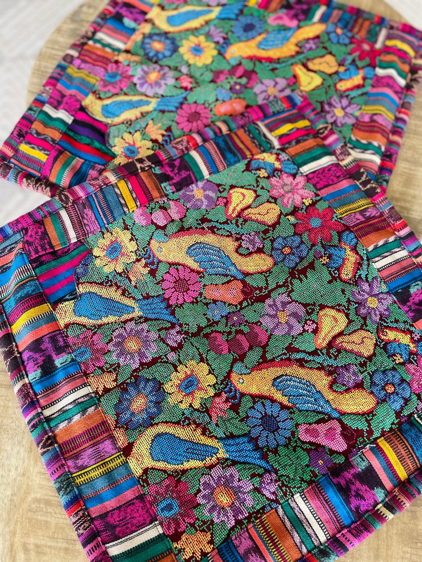 Guatemalan Huipil Pillow Covers from Tecpan Guatemala
