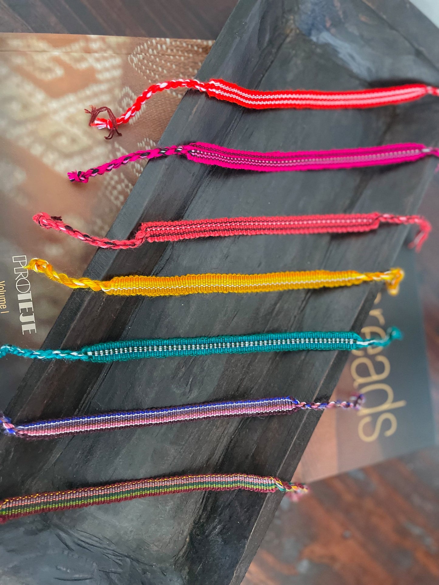 Guatemalan colorful handwoven Friendship bracelet