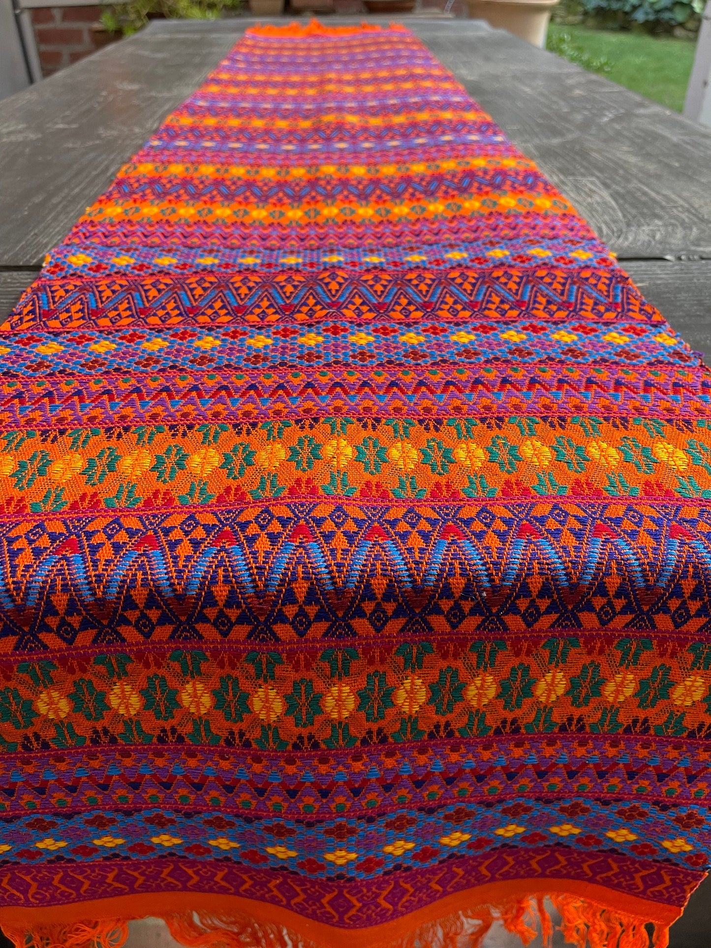 Guatemalan Handwoven Table Runners- Oranges