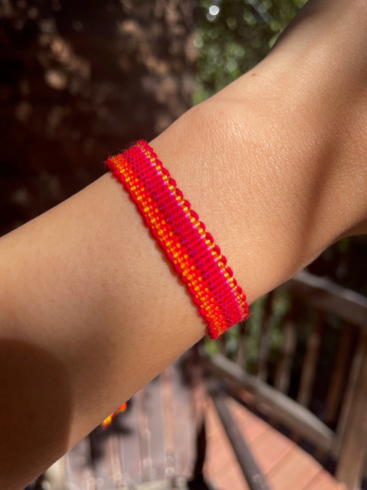 Guatemalan colorful handwoven bracelets