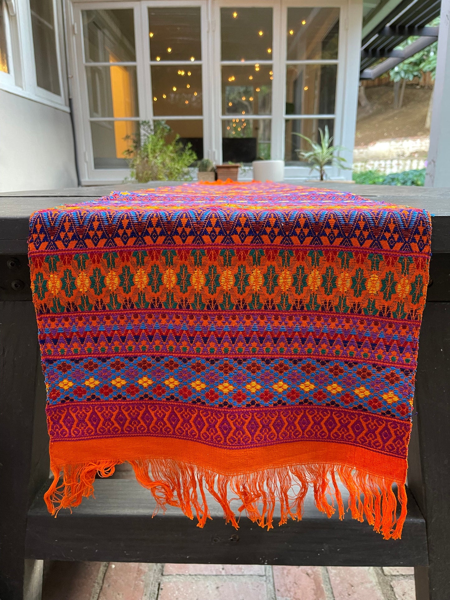 Guatemalan Handwoven Table Runners- Oranges