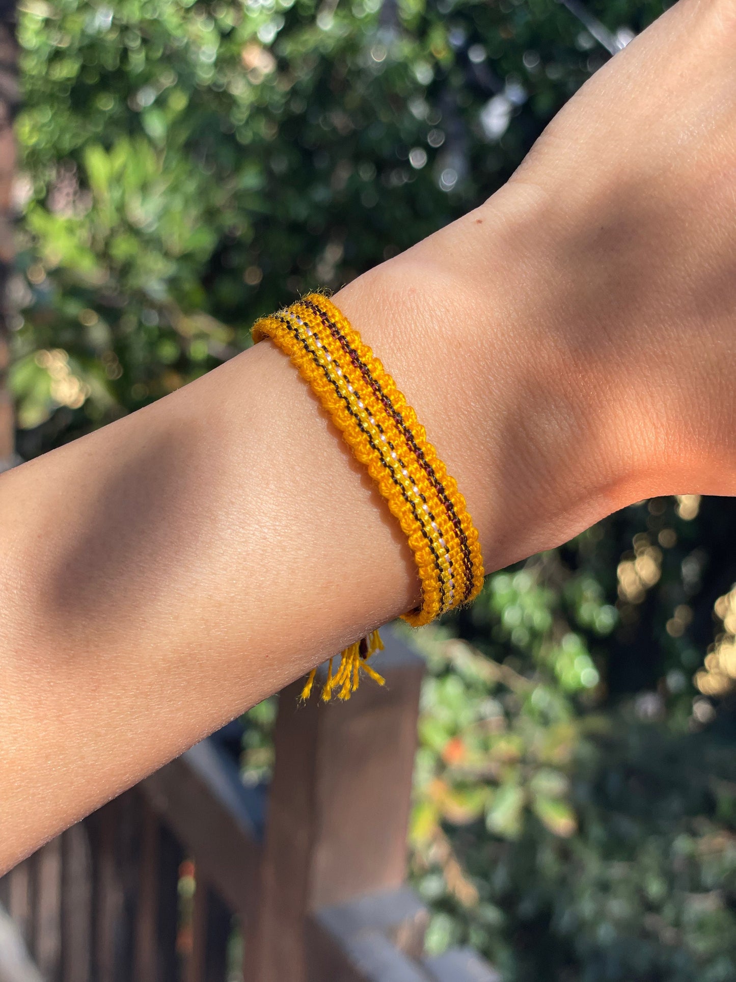 Guatemalan colorful handwoven bracelets
