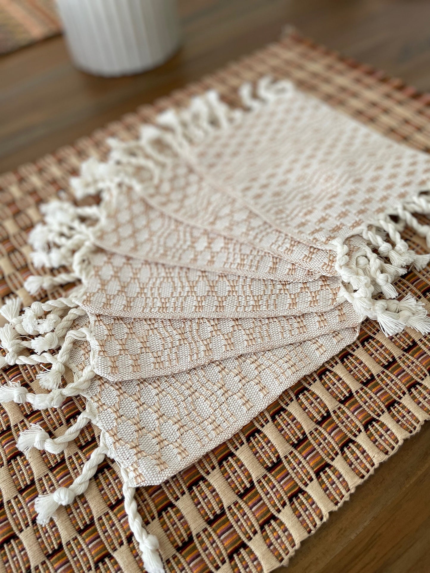 Guatemalan Cotton Cup Coasters