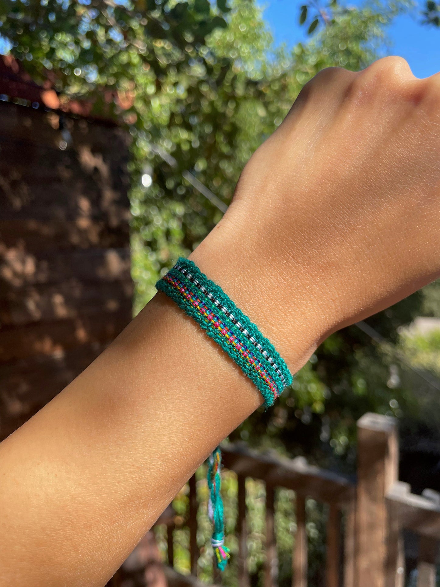 Guatemalan colorful handwoven bracelets