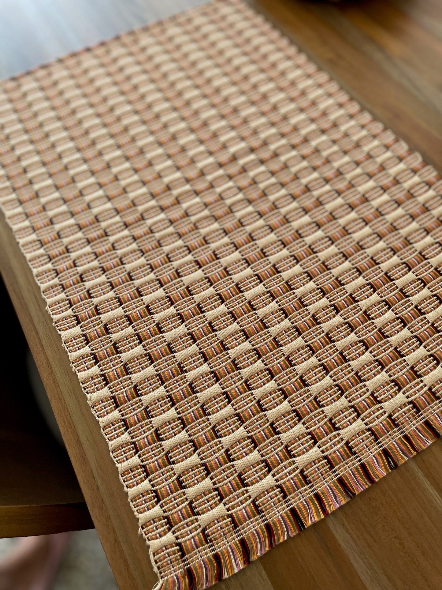 Guatemalan Table placemats in Caramel