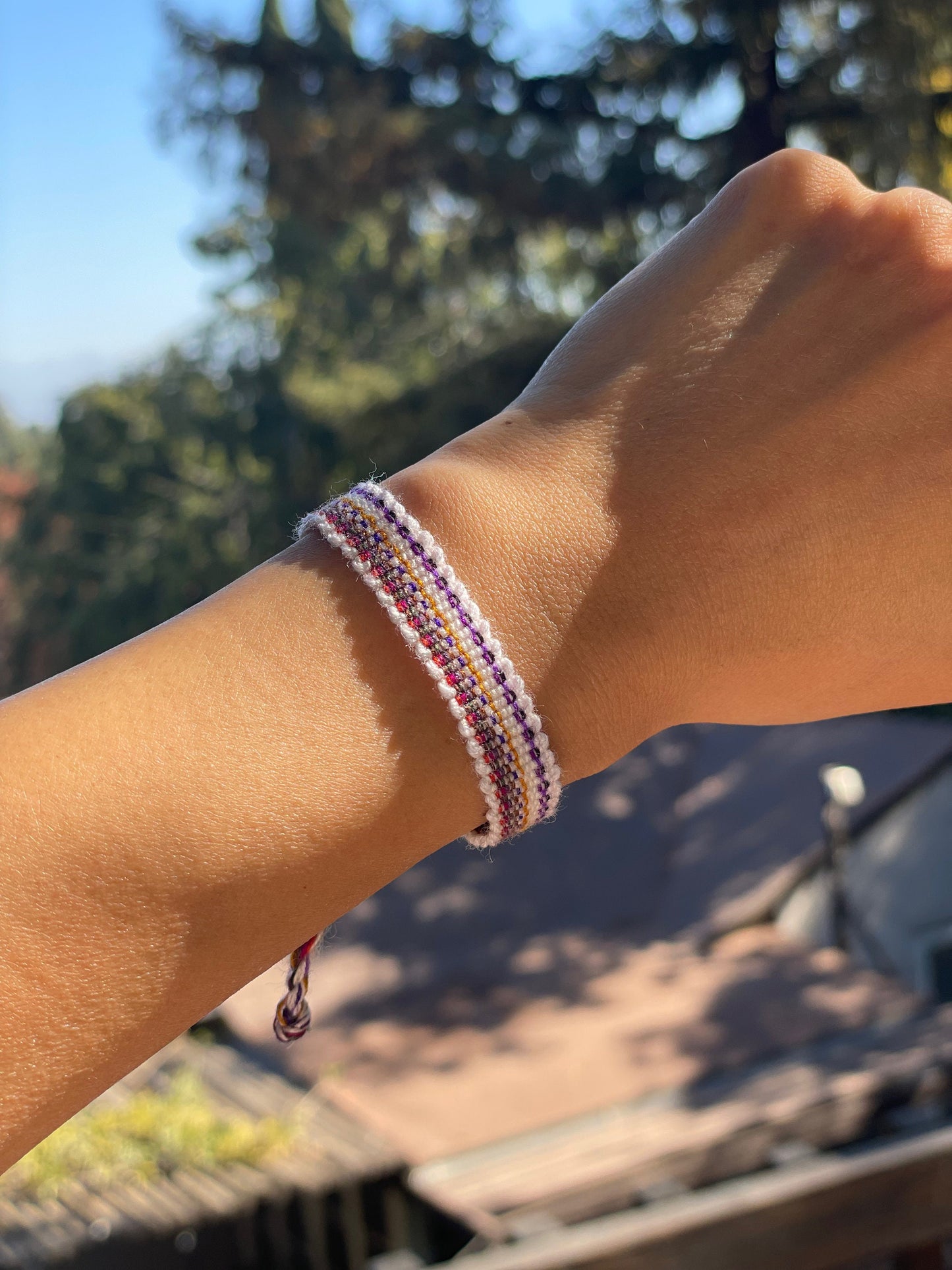 Guatemalan colorful handwoven bracelets