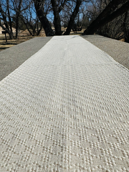 Guatemalan Handwoven Table Runner - Creme