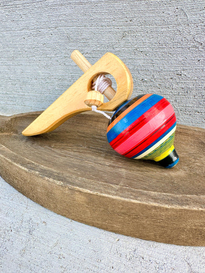Spinning Wooden Top Toy