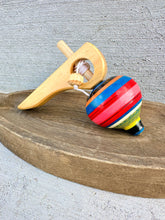 Load image into Gallery viewer, Spinning Wooden Top Toy