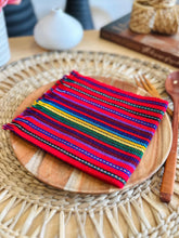 Load image into Gallery viewer, Napkin - Emerald / Oat / Strawberry Red
