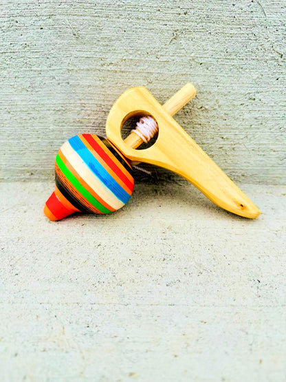 Spinning Wooden Top Toy / Trompo