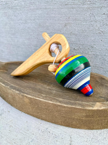 Spinning Wooden Top Toy
