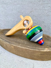 Load image into Gallery viewer, Spinning Wooden Top Toy