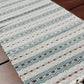 Guatemalan Handwoven Table Runner - Creme Skyblues