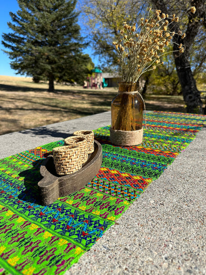 Guatemalan Handwoven Table Runners- Limes