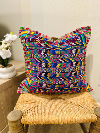 Pillow Cover from San Martin Jilotepeque - Purplemulti