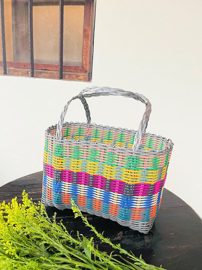 Plastic Tote Bag - Graymulti B