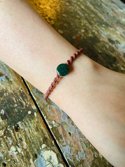 Guatemalan Twisted Jade Bracelet