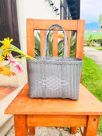 Plastic Tote Bag (M) - Gray A
