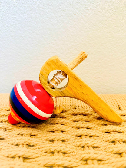 Spinning Wooden Top Toy / Trompo