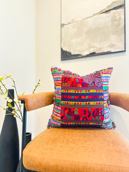 Huipil Pillow Cover from Nebaj Quiche