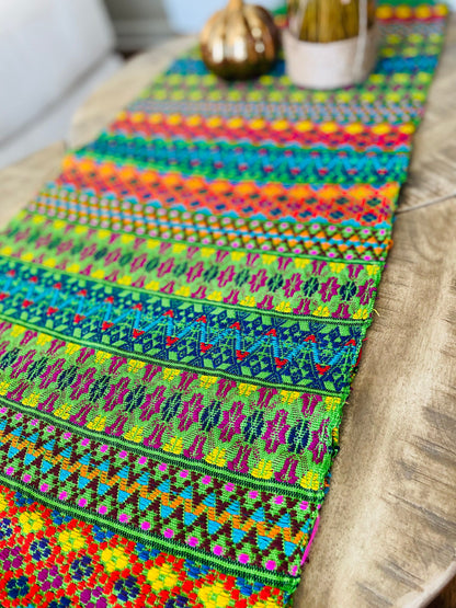 Guatemalan Handwoven Table Runners- Limes