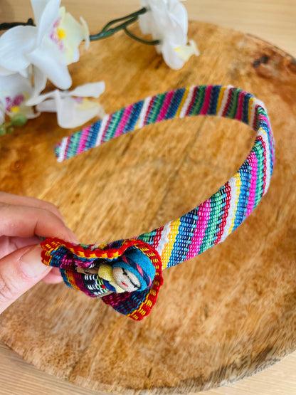 Guatemalan colorful doll headbands