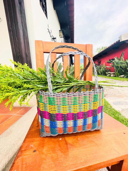 Plastic Tote Bag - Graymulti B