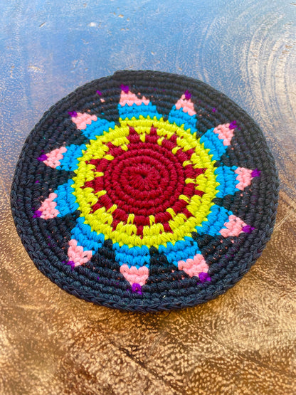 Colorful Crochet Cup Coasters