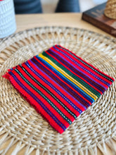 Load image into Gallery viewer, Napkin - Emerald / Oat / Strawberry Red