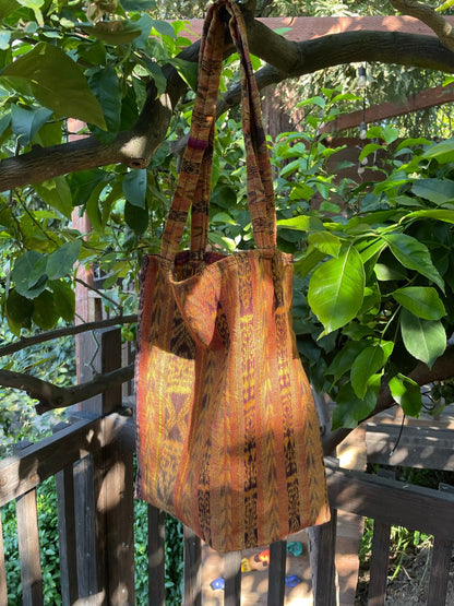 Handmade Eco Tote Bag -Dark Yellow