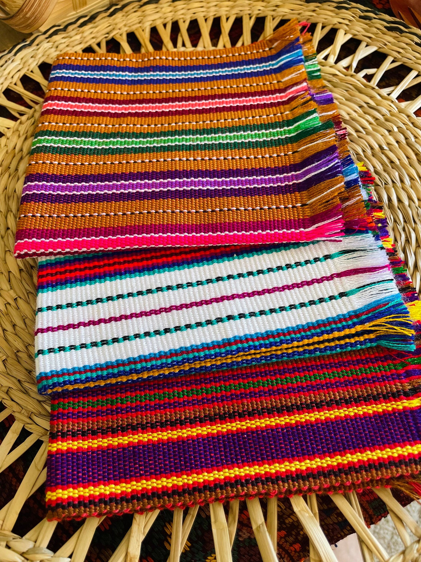 Guatemalan colorful napkins