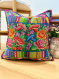 Huipil pillow cover from San Juan Parramos